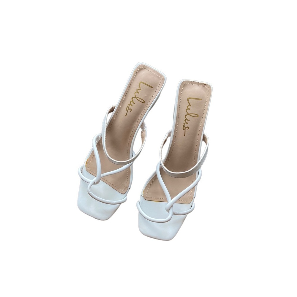 Lulu’s White High Heel Sandals